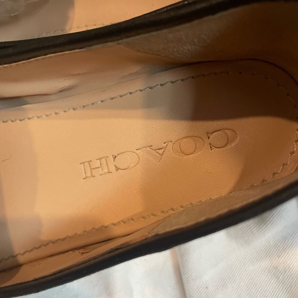 COACH Helena Convertible Loafer wiith Genuine Shearling Trim, Black, Size 6 - Picture 7 of 8